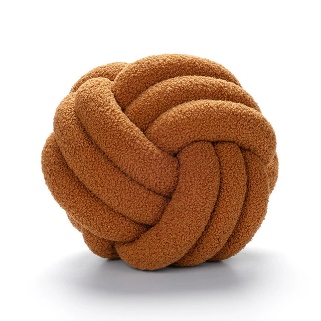 Soft Knotted Decorative Pillow