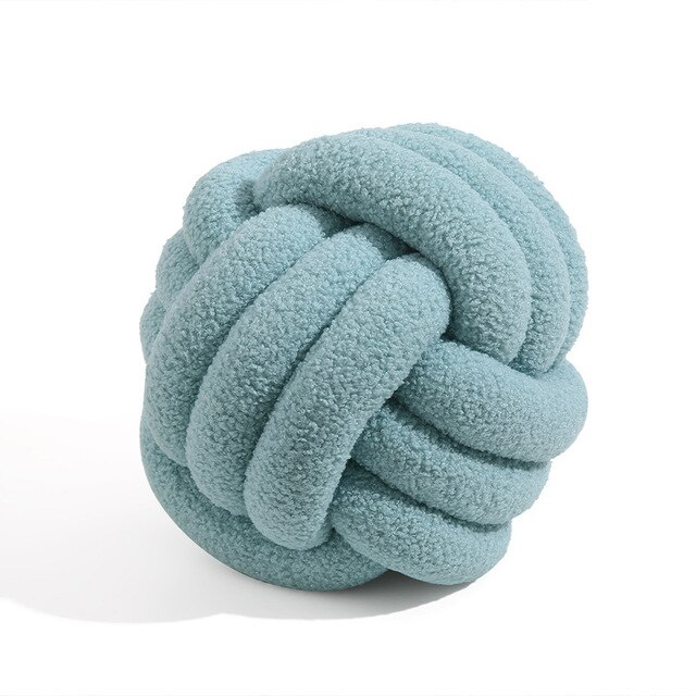 Soft Knotted Decorative Pillow