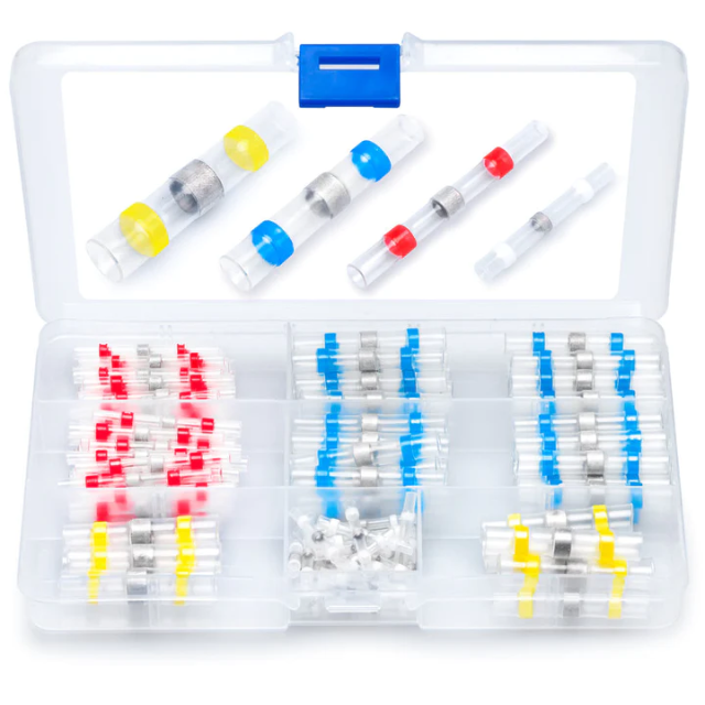 Solder Seal Wire Connectors Heat Shrink Waterproof Electrical Wire Terminals Connectors Kit