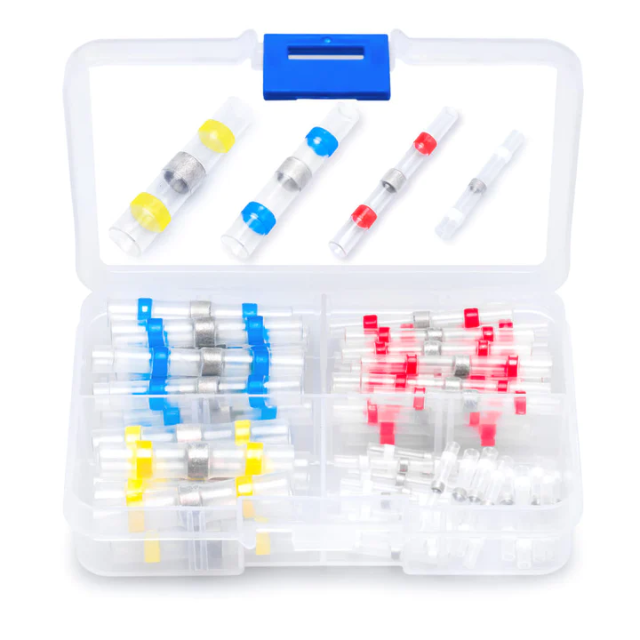 Solder Seal Wire Connectors Heat Shrink Waterproof Electrical Wire Terminals Connectors Kit