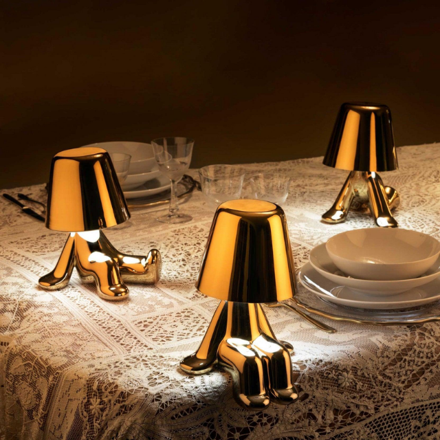 Lismali Home and Decor Thinker Table Lamp Collection - Touch Dimmable Wireless Led Night Light