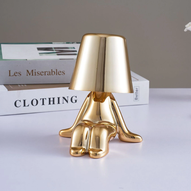 Lismali Home and Decor Thinker Table Lamp Collection - Touch Dimmable Wireless Led Night Light