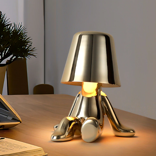 Lismali Home and Decor Thinker Table Lamp Collection - Touch Dimmable Wireless Led Night Light