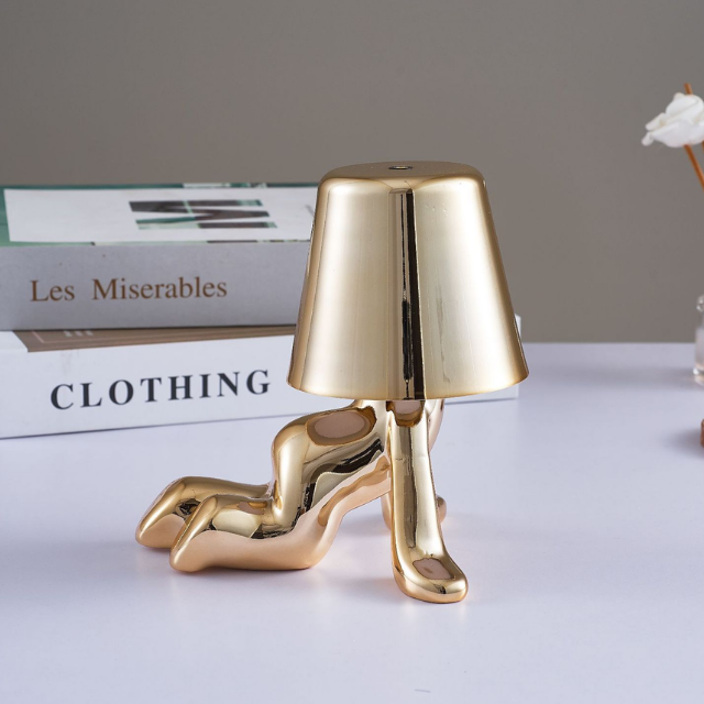 Lismali Home and Decor Thinker Table Lamp Collection - Touch Dimmable Wireless Led Night Light