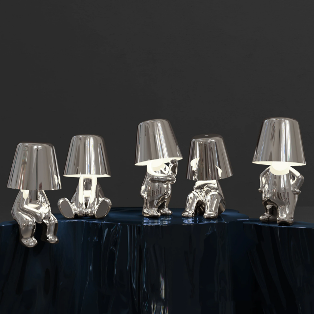 Lismali Home and Decor Thinker Table Lamp Collection - Touch Dimmable Wireless Led Night Light