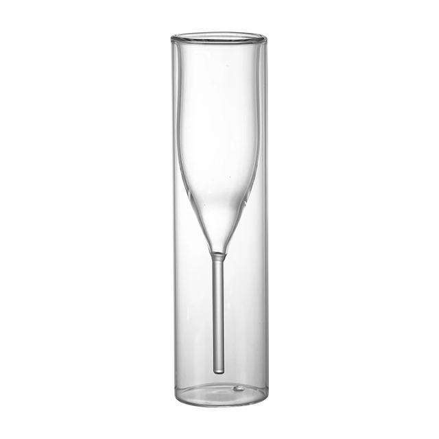Lismali Home and Decor Aquamarine Flutes Glasses Transparent Tulip Cocktail Glasses