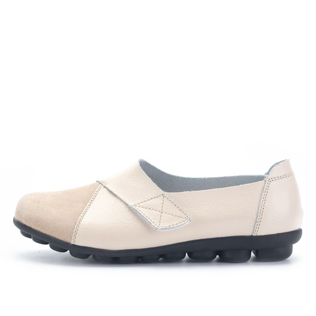 Lismali Uniqcomfy Wide Toe Box & Wide Size Leather Moccasin - Basic Colors