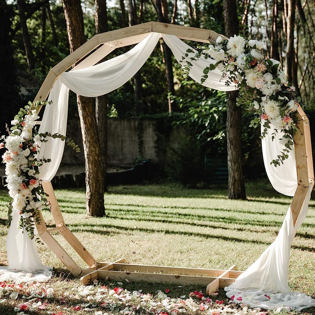 Lismali Home and Decor Wedding Arch Drapes