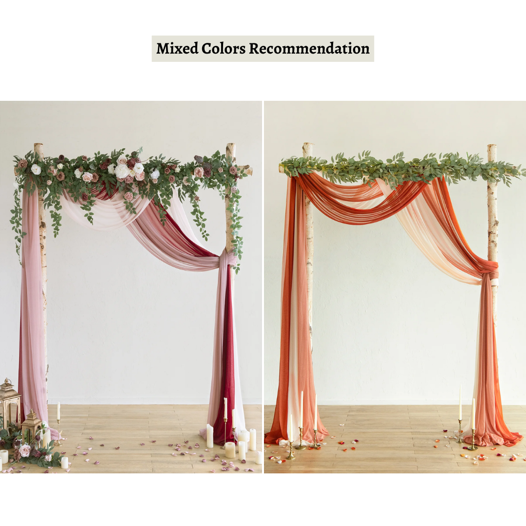 Lismali Home and Decor Wedding Arch Drapes