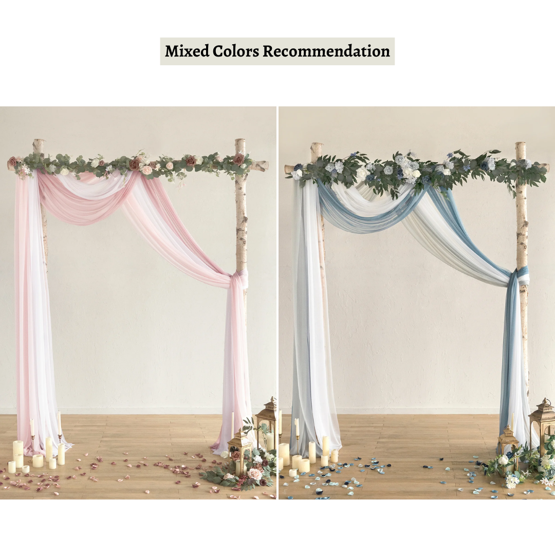 Lismali Home and Decor Wedding Arch Drapes