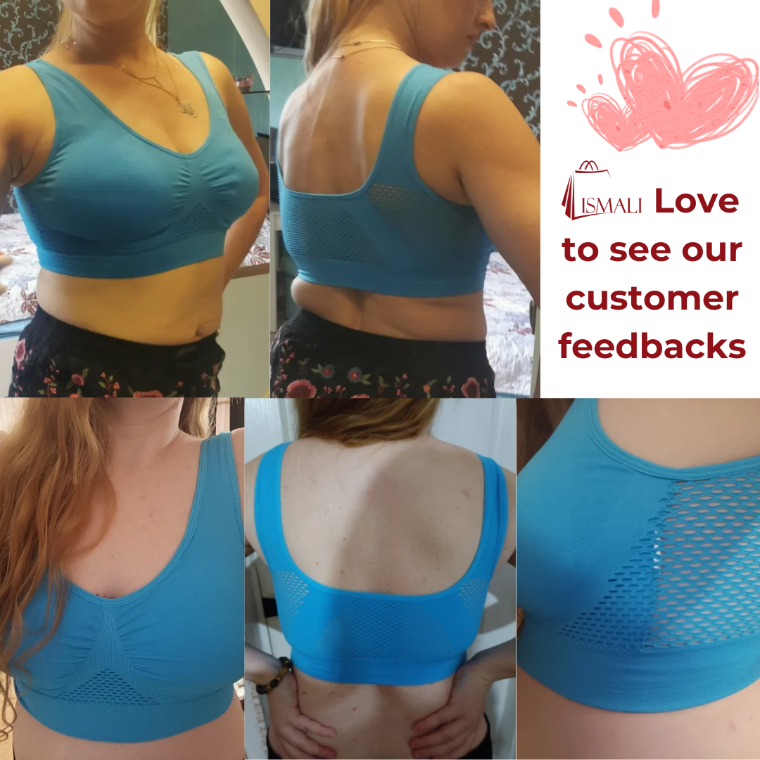 Seamless Wireless Mesh Breathable Cool Liftup Air Sports Bra Large Size Bra For Women