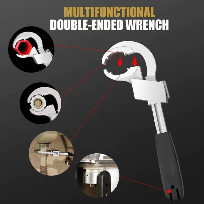 Universal Adjustable Multifunctional Double-ended Wrench