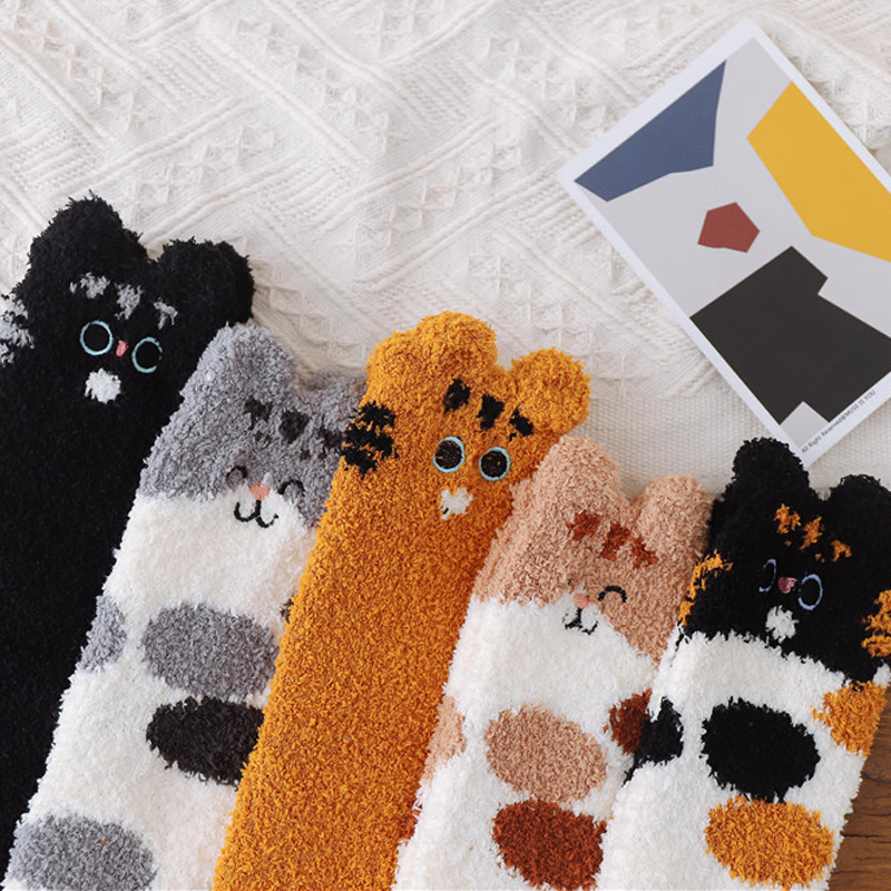 Cute Ear Cat Paw Socks For Cat Lovers