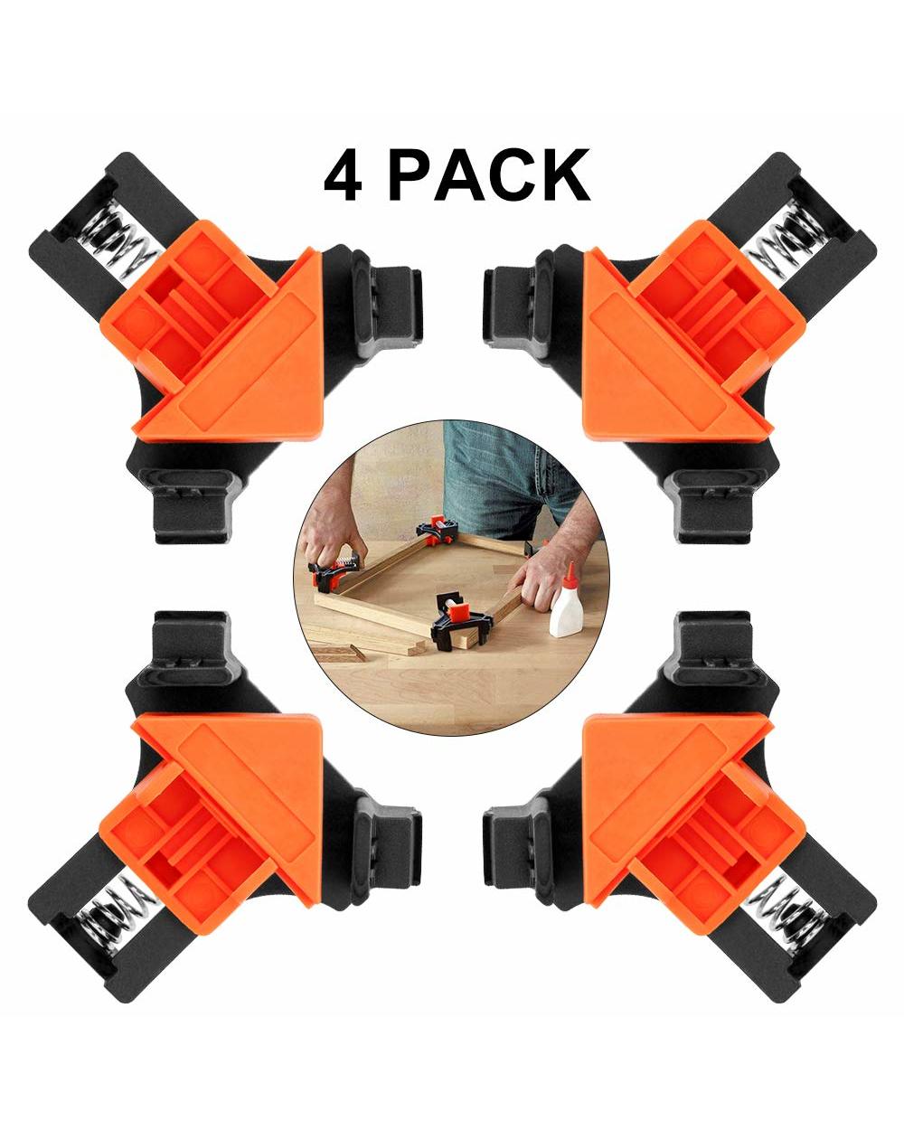 90 Degree Angle Clamps, Corner 90° Woodworking Corner Clip
