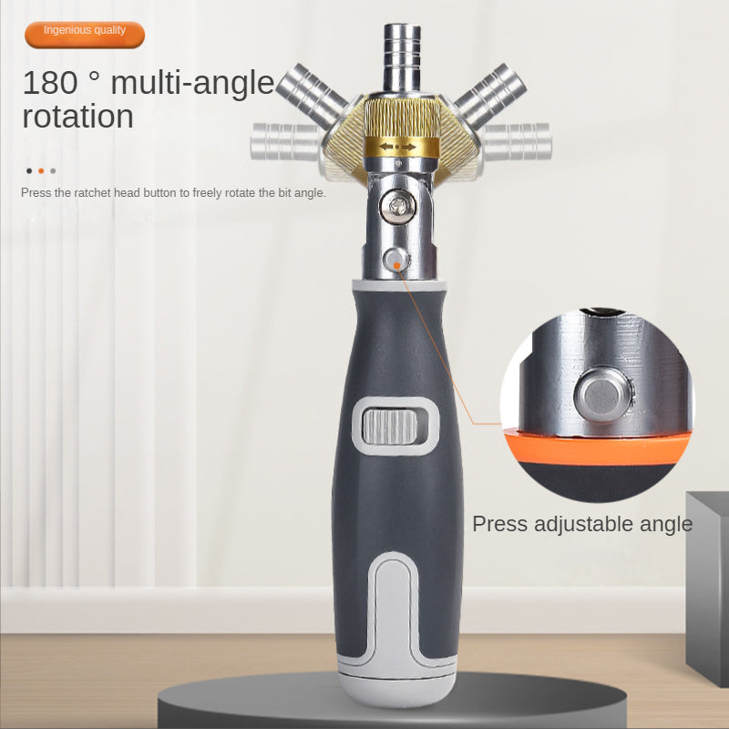 Portable Hidden Rotation Screwdriver 10 in 1 Tool