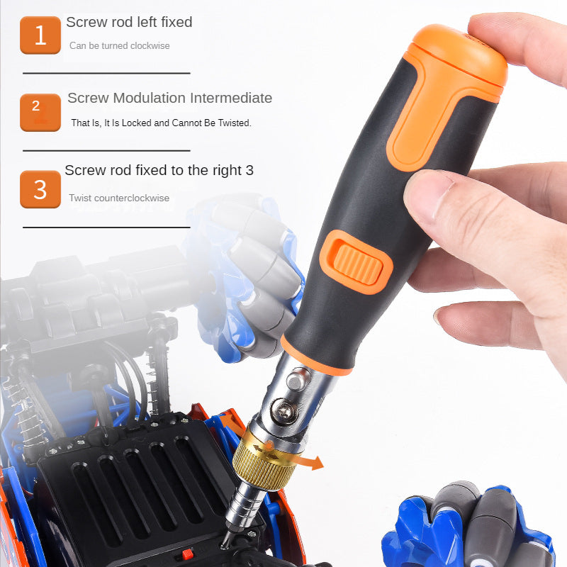 Portable Hidden Rotation Screwdriver 10 in 1 Tool