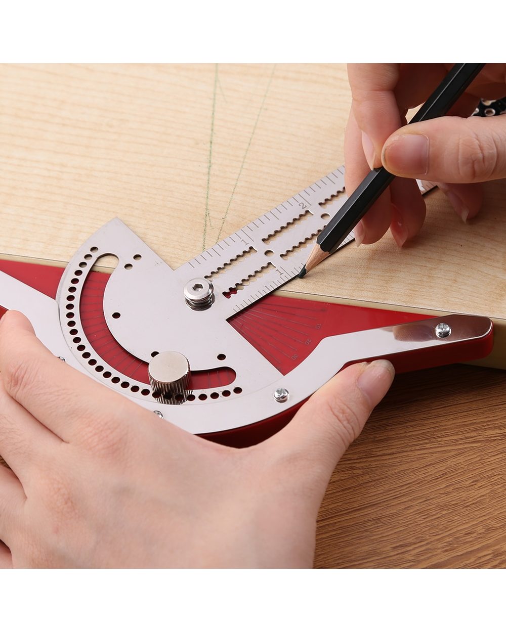 Ultra Precision Marking Ruler Square T Type Woodworking Scriber Measuring Tool