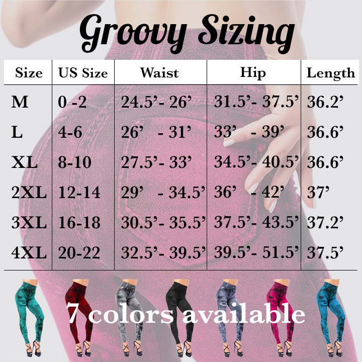 Fit Skinny High Waist Stretch Plus-Size Denim Jeans Leggings