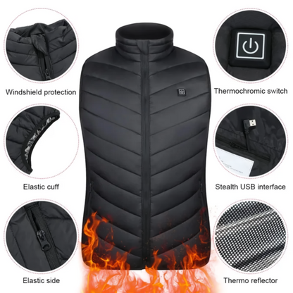 4 Areas Heated Vest For Men and Women