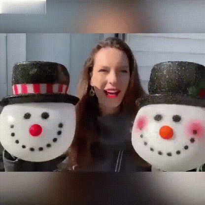 Snowman Porch Light Covers