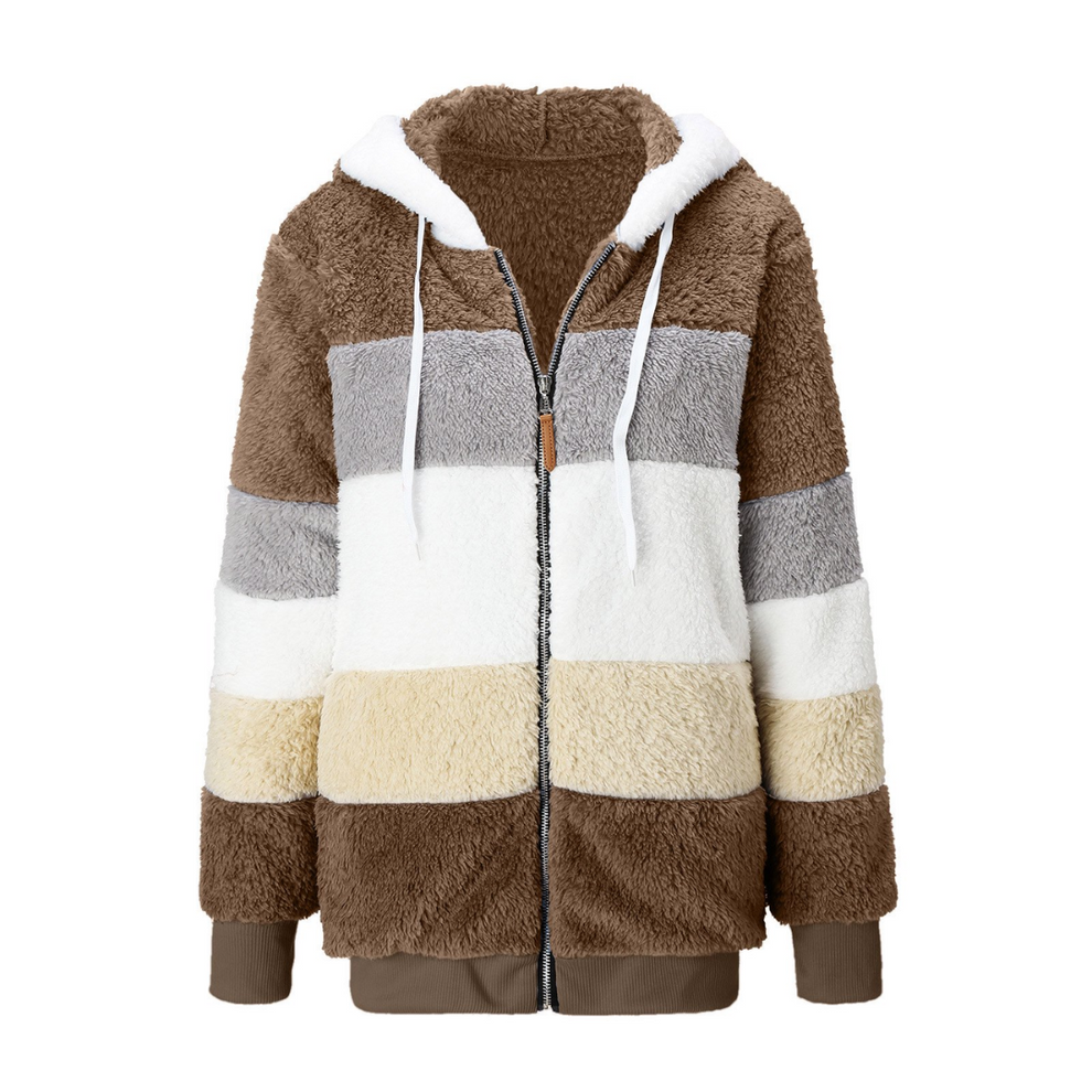 Contrasting Lamb Wool Padded Coat🐑