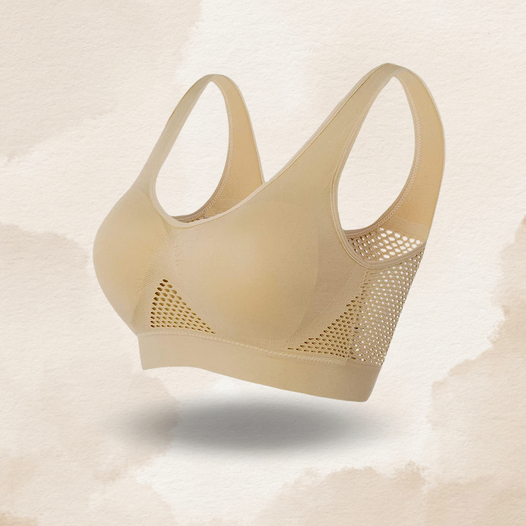 Breathable Cool Lift Up Air Bra - Seamless Wireless Cool Comfort Breathable  Bra
