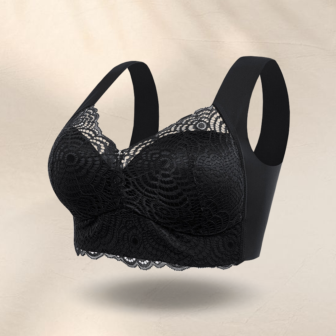 SOOMLON Bra for Women Fashion Lace U Back Lifting Bra Lifts Supports Breast  Bra Sports Bra Cute Bras Black XL 