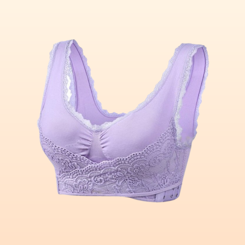 Women's Everyday Soft Medium Support Corset Bra - All In Motion™ Lilac  Purple XL