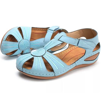 Airfleek Closed Toe Extra Wide Toe Box Sandals For Bunions