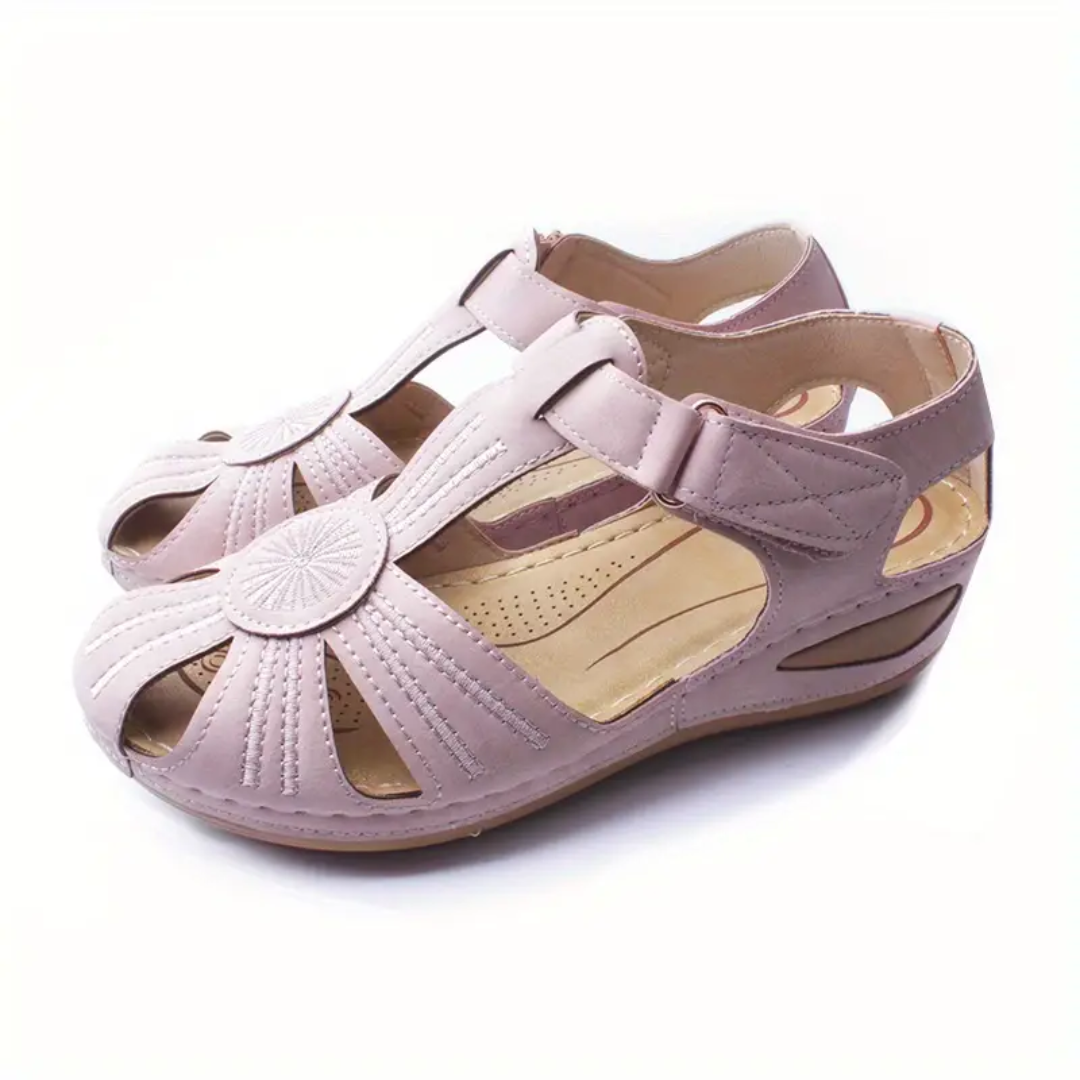Airfleek Closed Toe Extra Wide Toe Box Sandals For Bunions