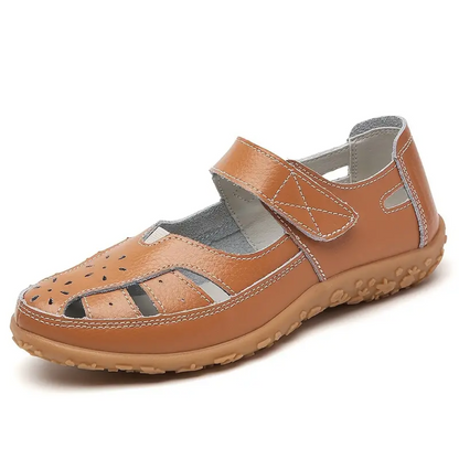 Lismali Uniqcomfy Wide Toe Box and Wide Size Leather Sandals