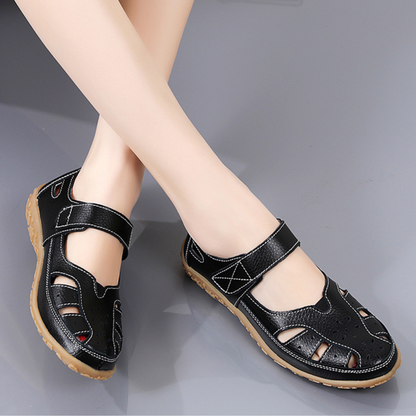 Lismali Uniqcomfy Wide Toe Box and Wide Size Leather Sandals