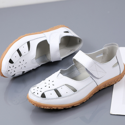 Lismali Uniqcomfy Wide Toe Box and Wide Size Leather Sandals