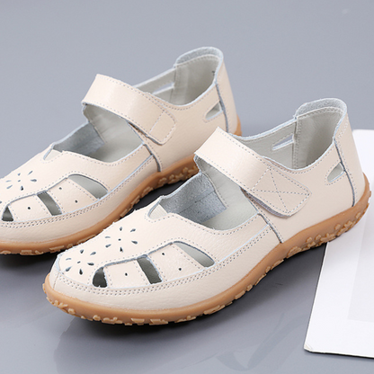 Lismali Uniqcomfy Wide Toe Box and Wide Size Leather Sandals