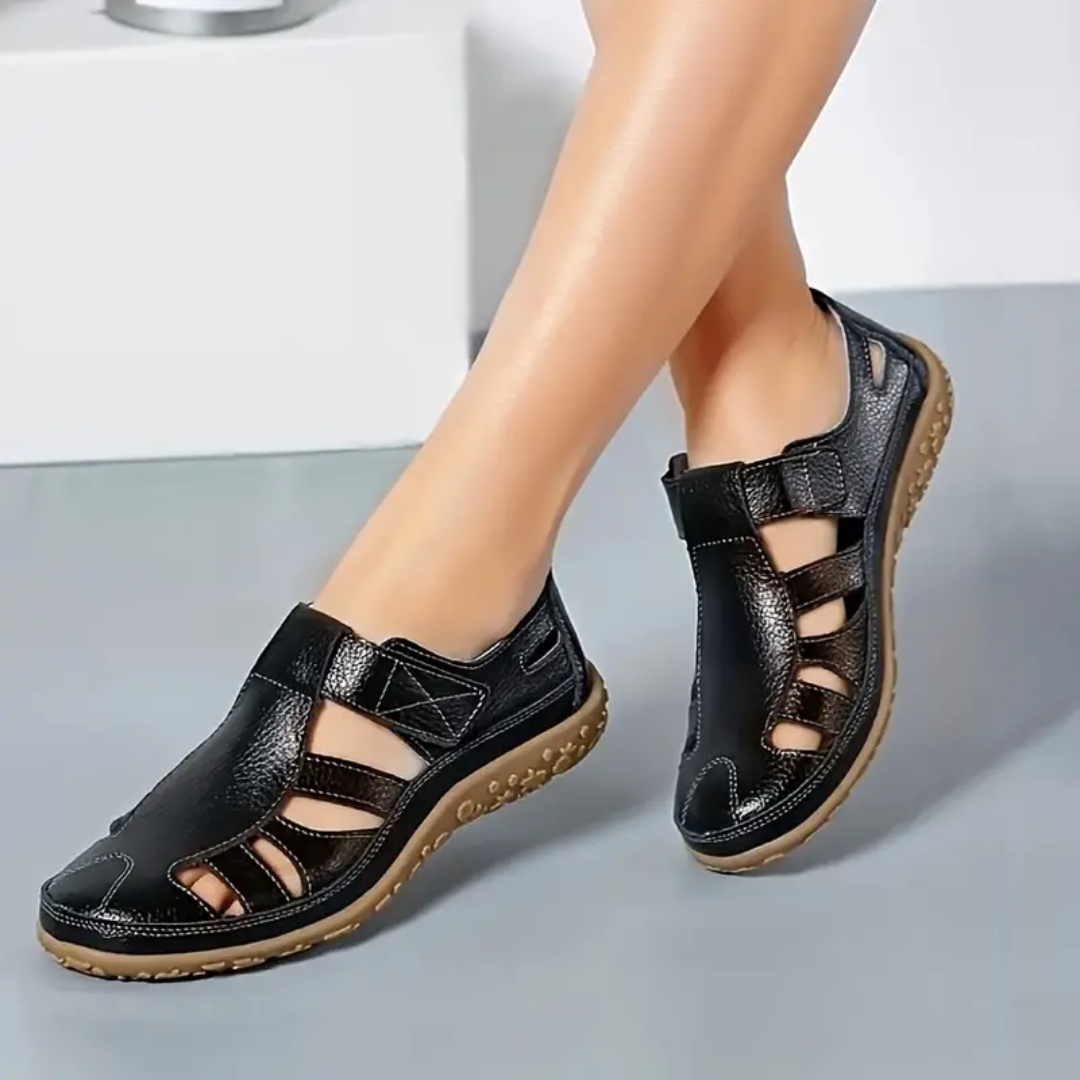 Lismali Airfleek Wide Toe Box and Wide Size Leather Sandals