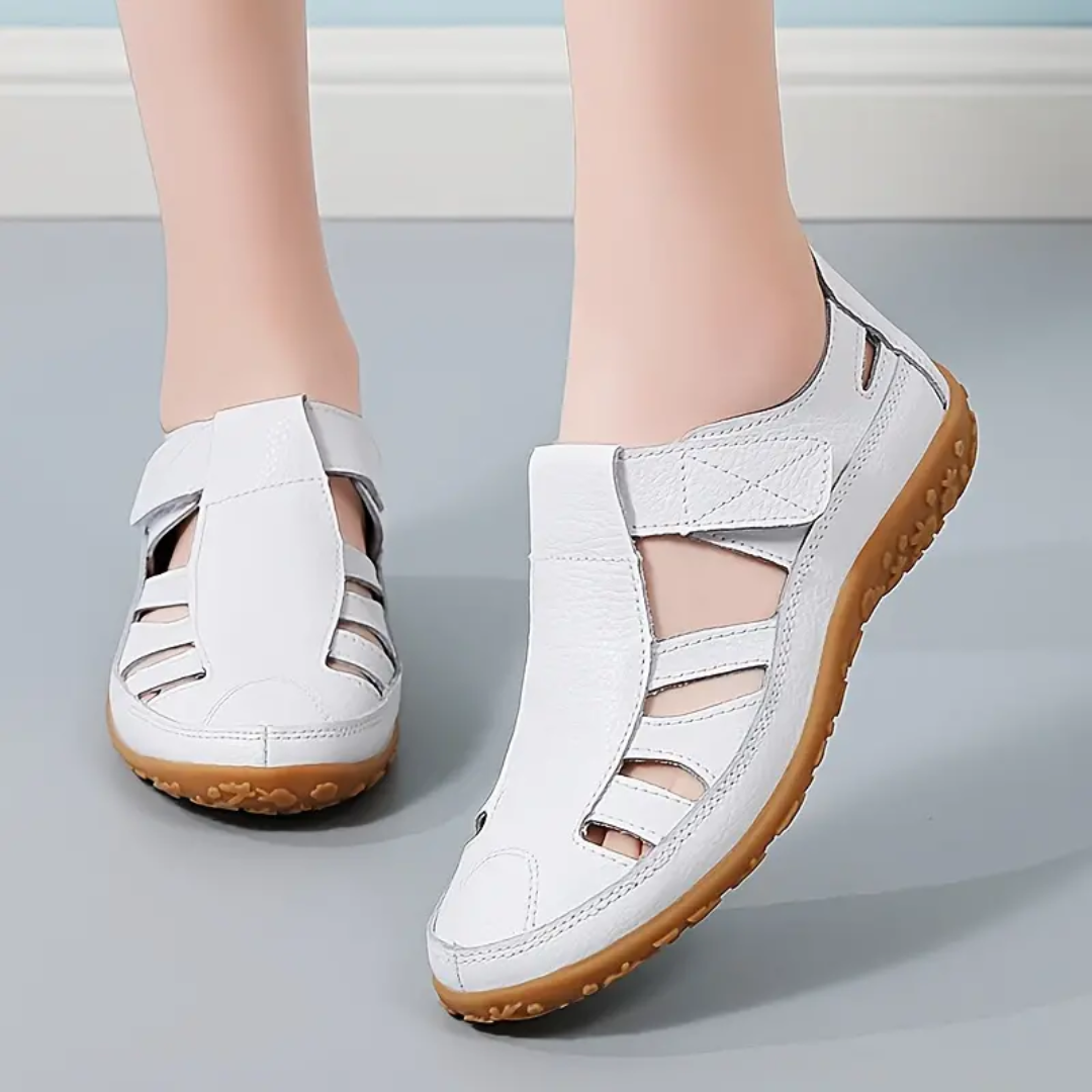 Lismali Airfleek Wide Toe Box and Wide Size Leather Sandals