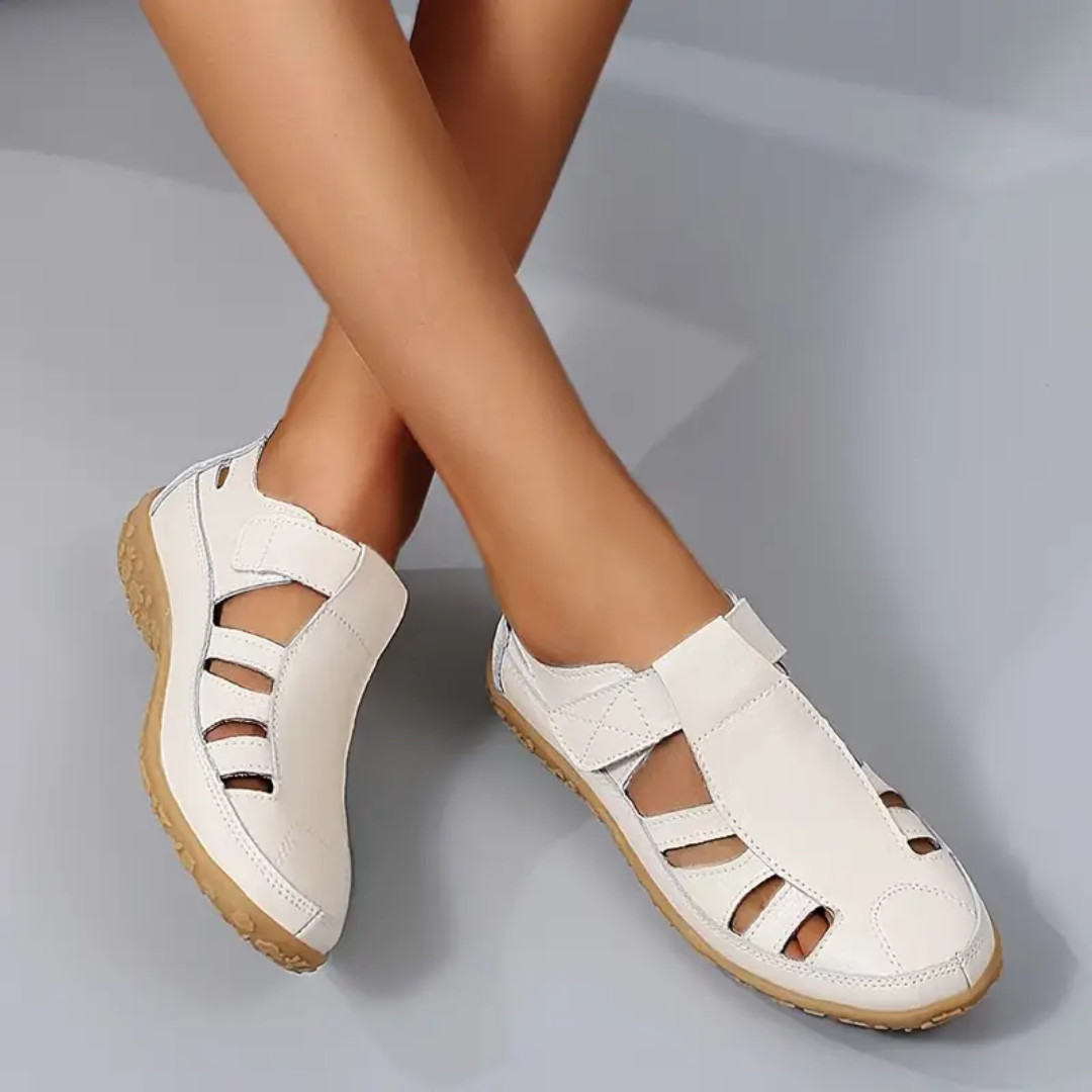 Lismali Airfleek Wide Toe Box and Wide Size Leather Sandals