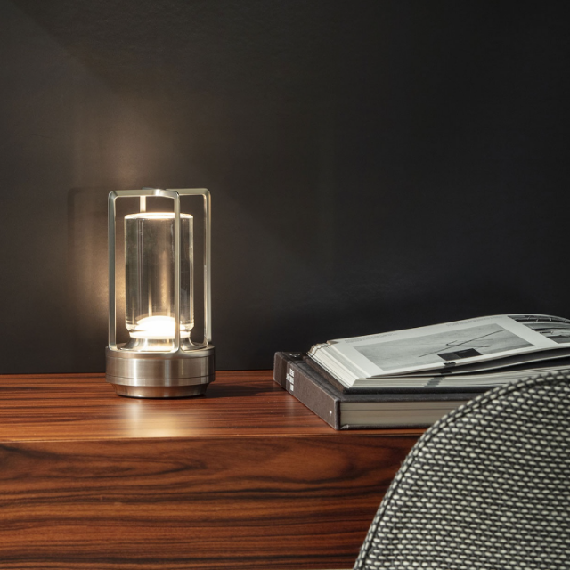 Lismali Home and Decor Ambient Table Lamp - Dimmable And Rechargeable Waterproof Desk Light