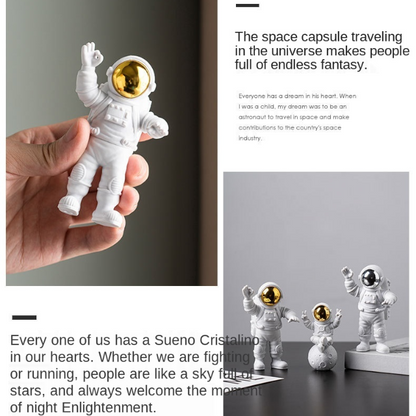 Lismali Home and Decor Astronaut Figurines Set For Home Decor And Ornament Gifts