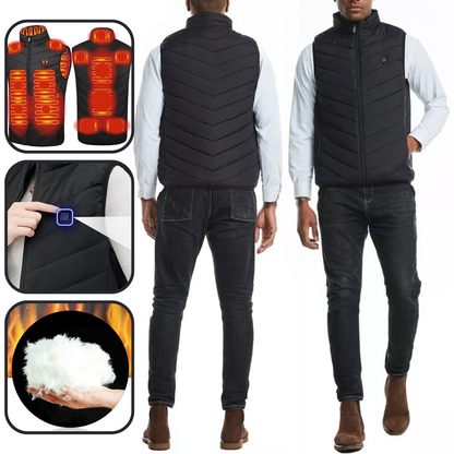 Black Heat Vest For Men