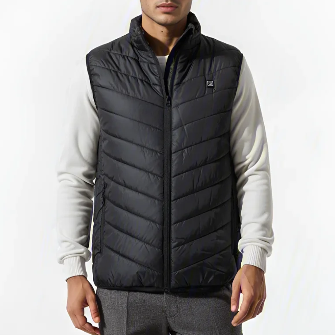 Black Heat Vest For Men