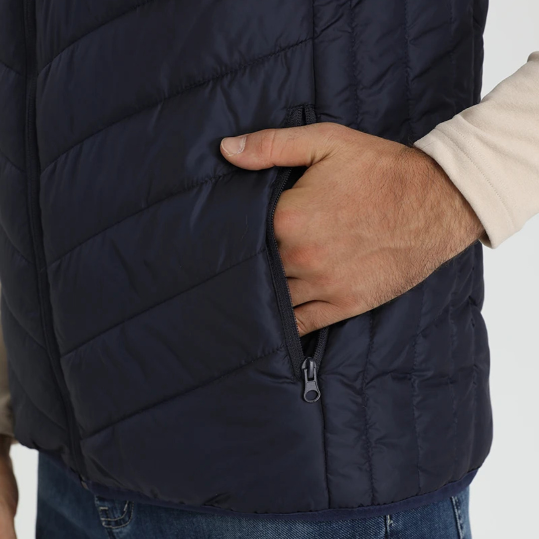 Navy Heated Vest For Men