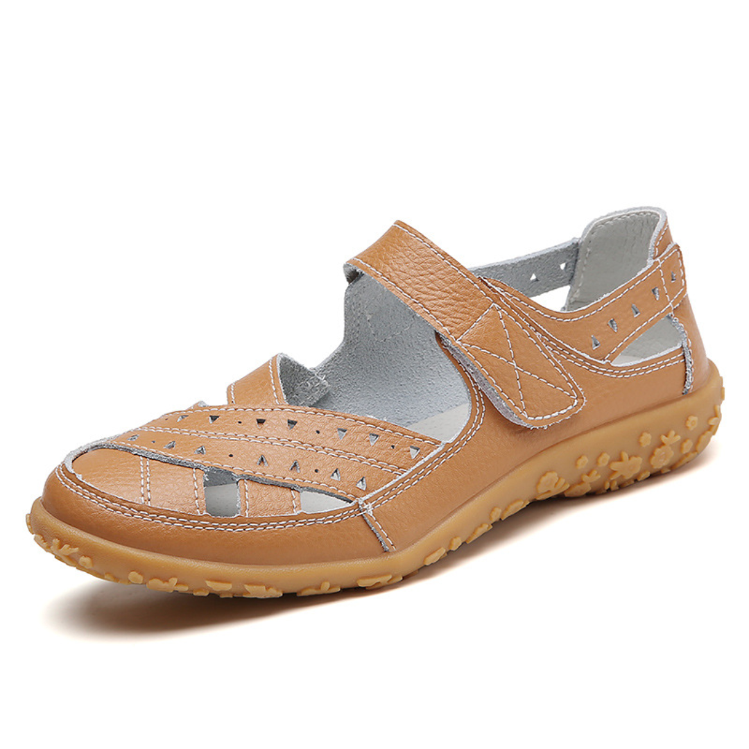 Lismali Blisscomfy Wide Toe Box & Wide Size Leather Shoes