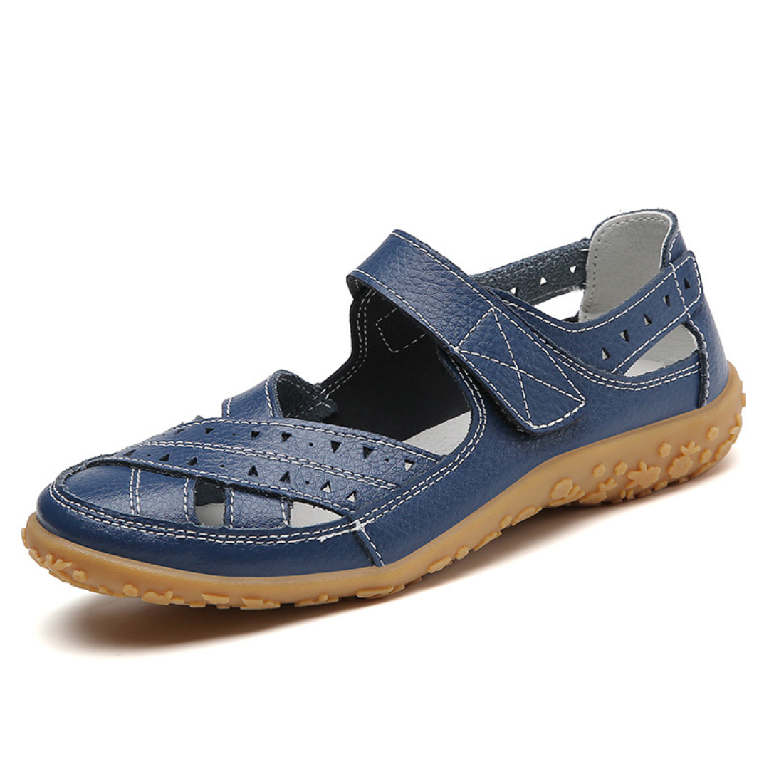 Lismali Blisscomfy Wide Toe Box & Wide Size Leather Shoes