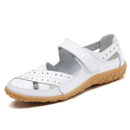 Lismali Blisscomfy Wide Toe Box & Wide Size Leather Shoes