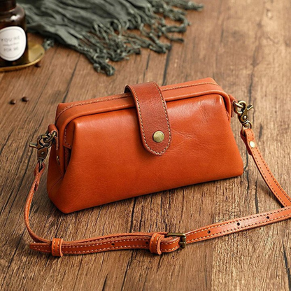 Dr Bag Vintage Leather Crossbody Bag