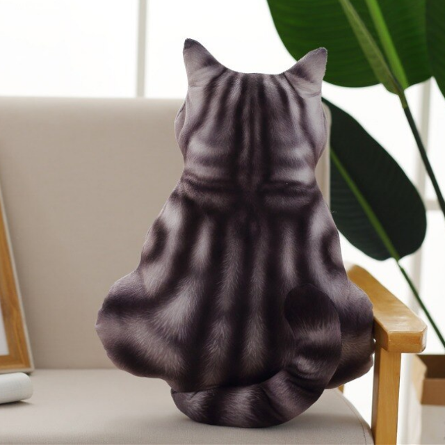 Lismali Home and Decor Cute Cat Throw Pillow