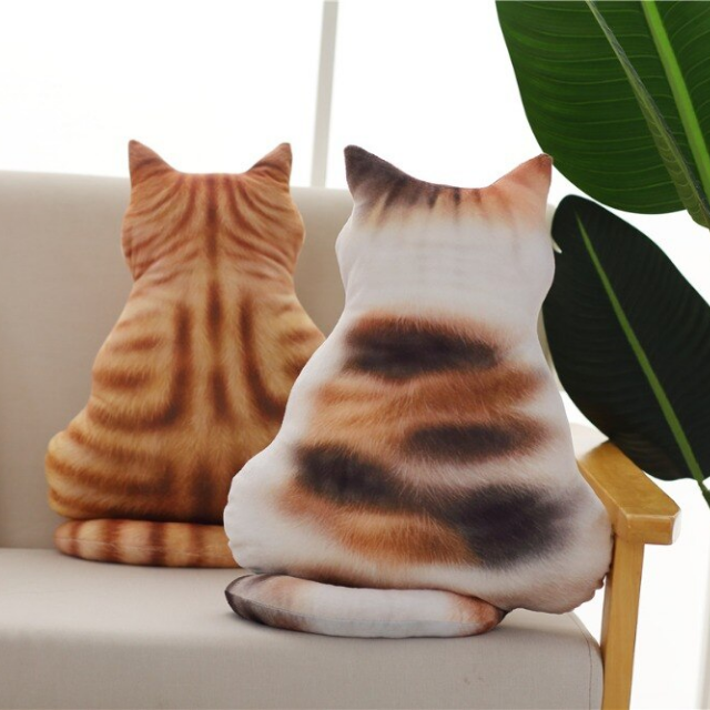 Lismali Home and Decor Cute Cat Throw Pillow