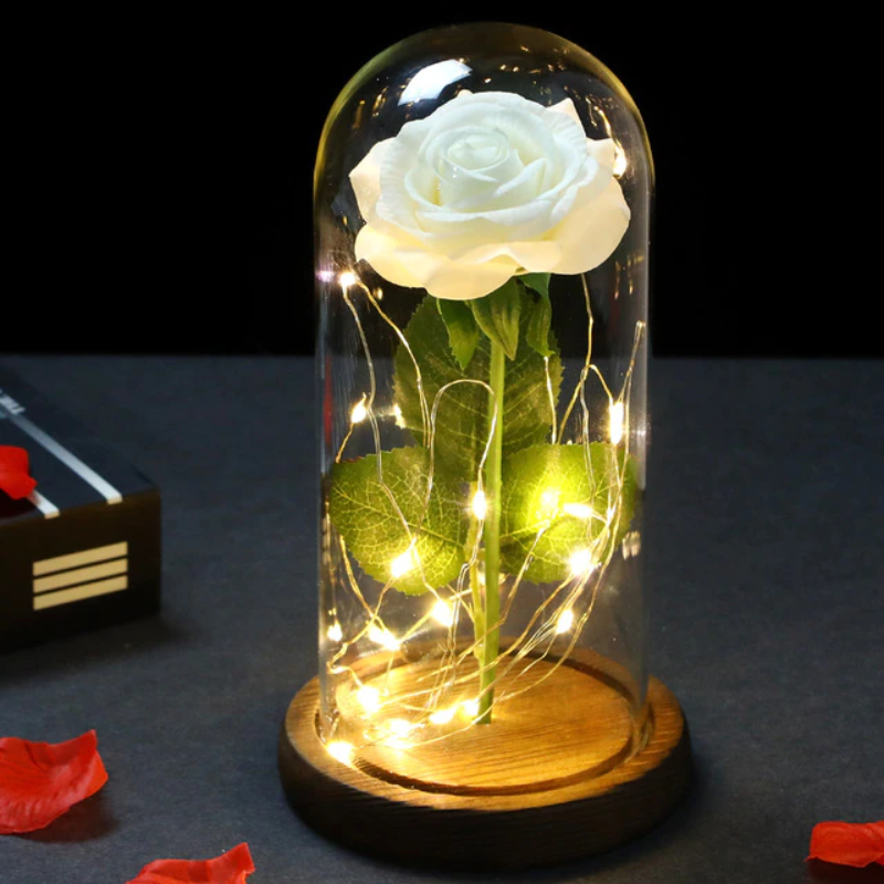 Lismali Home and Decor Eternal Galaxy Rose with LED Lights A Unique 2023 Mother's Day Gift