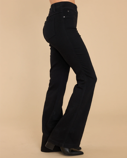 Lismali Pull-On High-Rise Flare Jeans